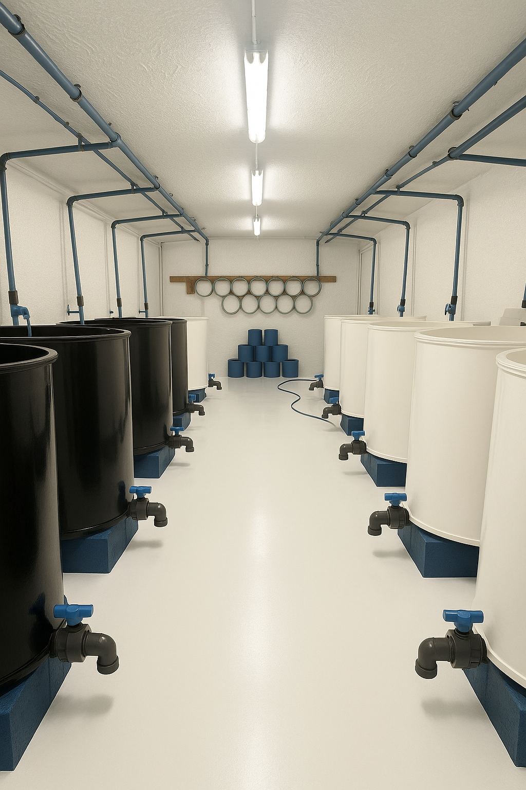 Hatchery rearing tanks
